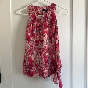 Apt. 9 Pink Multicolor Sleeveless Tie-Hem Camisole